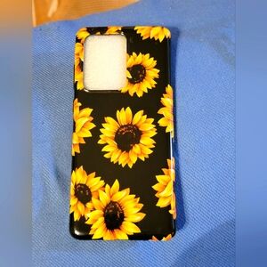 Vibrant Sunflower Black and Yellow Phone Case. Samsung Galaxy S20